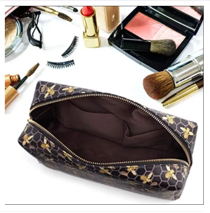 Makeup Pouch Handbag Organizer for Men and Women with Zipper for Traveling Business Trip Home Tidy