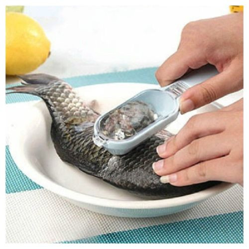 Fish tools quick cleaning fish skin steel fish scales brush razor remover cleaner descaler skinner scaler fishing tools