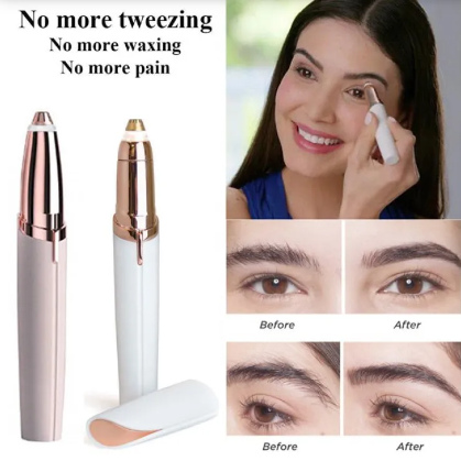 Beauty Eyebrows Remover Trimmer Razor Shaver Electric Facial Hair Remover, Flawlessly Hair Remover Brows Best Eyebrow Trimmer (Battery Flawless Hair Remover )