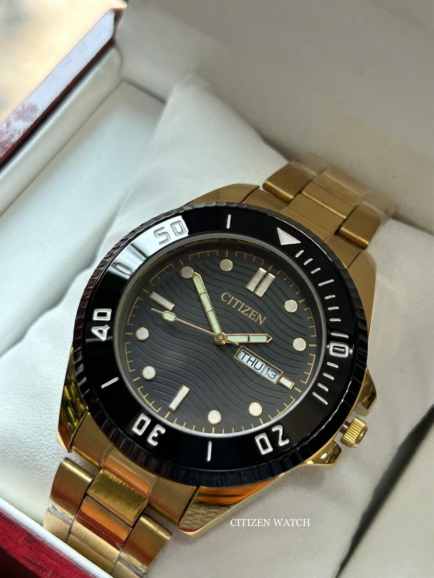 Gold Mens Casual Citizen Watch