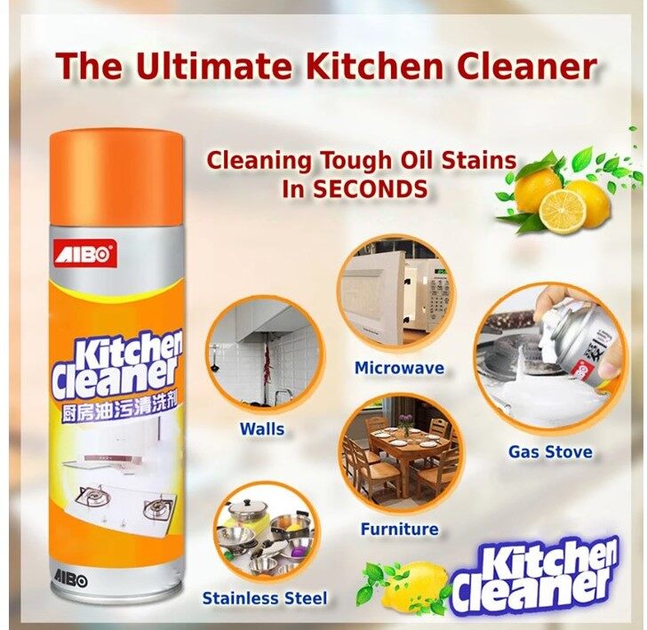 Kitchen Cleaner Spray To Remove Fats And Oil Multi-surface suitable for all kitchen clean work- 500 Ml