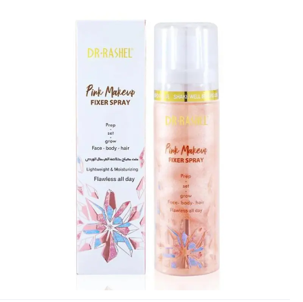 DR. RASHEL Lightweight & Moisturizing Pink Makeup Fixer Spray 100 ml