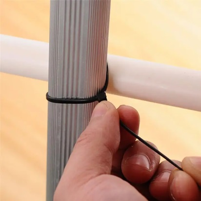 Cable Tie 2.5x150mm 100pcs Black Color Plastic Wire Tie