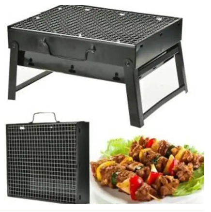 Small Portable BBQ Barbecue Steel Charcoal Grill Out Door