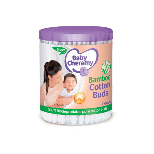 Baby Cheramy Bamboo Cotton Buds - 100 pcs