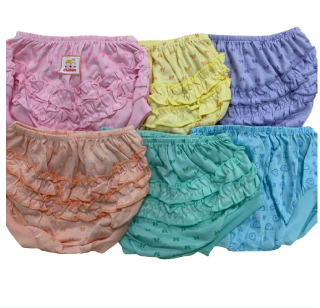 High Quality Frill Panty for kids 4 to 6 years - 4 Pieces
