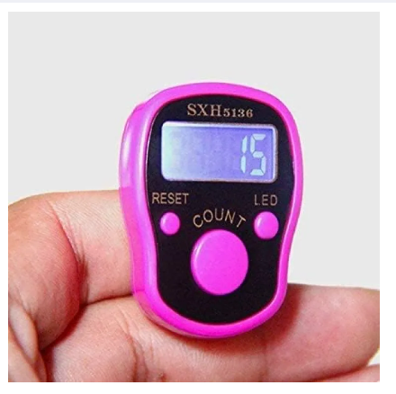 Original Finger Counter with LED - Counts 100 Beep Sound