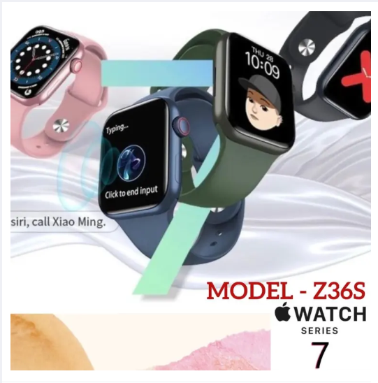 Z36s Smart Watch Full Display Series 7, 44mm with Wallpaper Design of Series 7, Ultra Smooth Display and Magnetic USB Charger