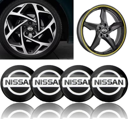 4 pcs 56mm Car Rim Cover Sticker Wheel Center Hub Cap Sticker Wheel For Nissan Tiida Teana Skyline Juke X-trail Almera Qashqai