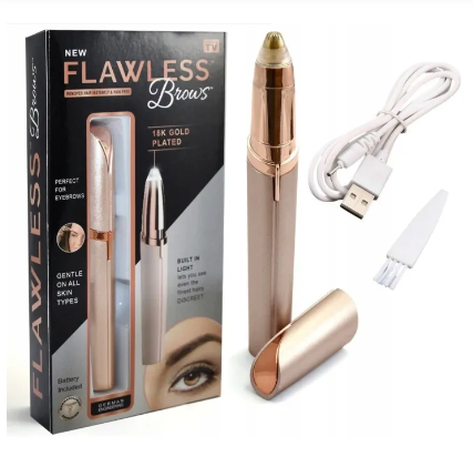 Rechargeable Women's Portable Safe Rechargeable Painless Eyebrow Trimmer Facial Hair Remover