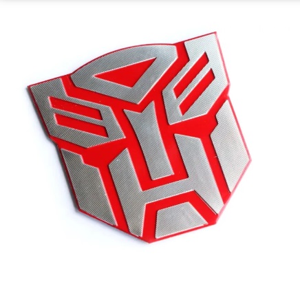 Transformers Car Emblem - Red Color