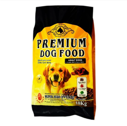 Premium Adult Dog Dry Food (Chicken / Beef & Cheese Flavored 10Kg)