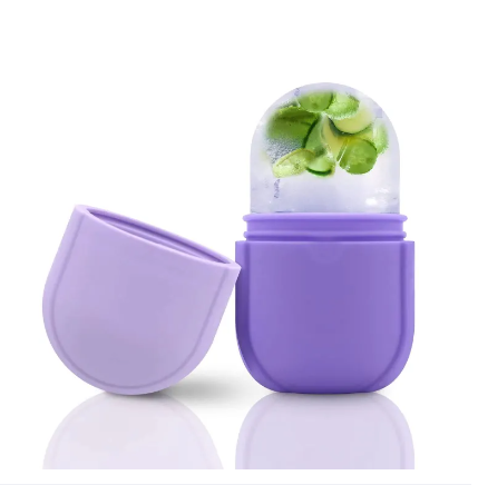 Ice Roller for Face and Eye, Ice Face Roller,Facial Beauty Ice Roller Skin Care Tools, Ice Facial Cube, Gua Sha Face Massage, Silicone Ice Mold for Face