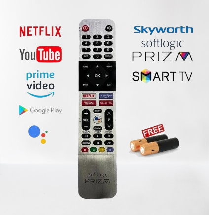 Skyworth Singer Vista Softlogic Prizm LED Smart Tv Android Tv Remote Controller & Free Batteries