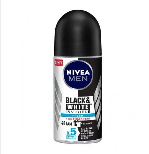 NIVEA Men Black And White Invicible Fresh 50Ml Deodorant Originals ​48 Hours