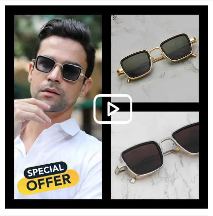 Rich golden Fashion Metal Sunglasses For Men & Women Premium Brand Design Sunglasses