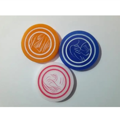 3 Pcs Carrom disk(Striker) set