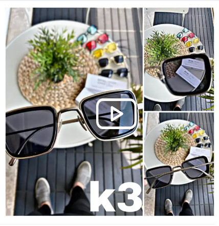 Kabeer singh Sunglasses Stylish New Lens Design Mirror Goggles Sunglasses unisex black