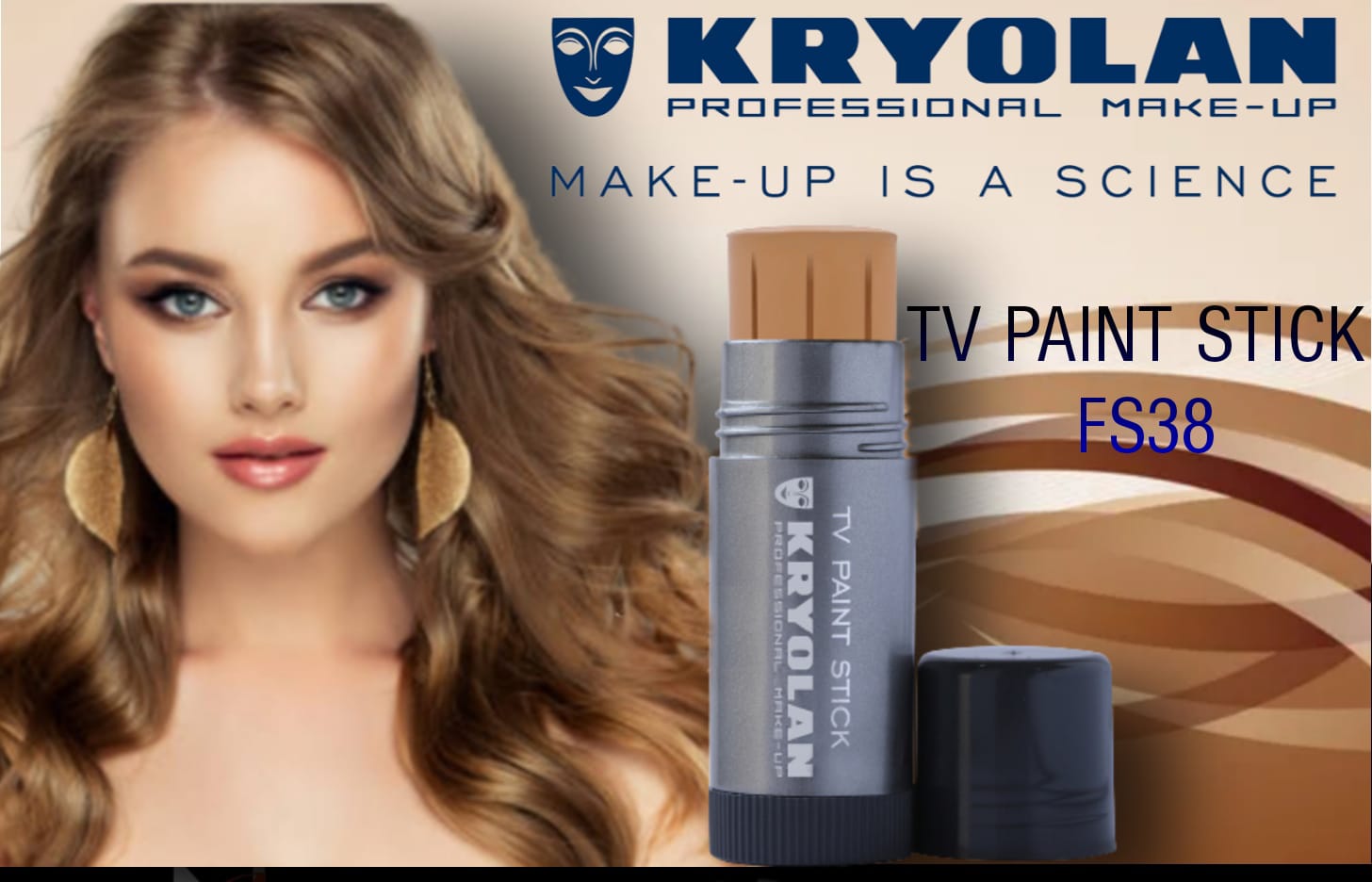 kryolan professional make up tv paint stick foundation - fs38