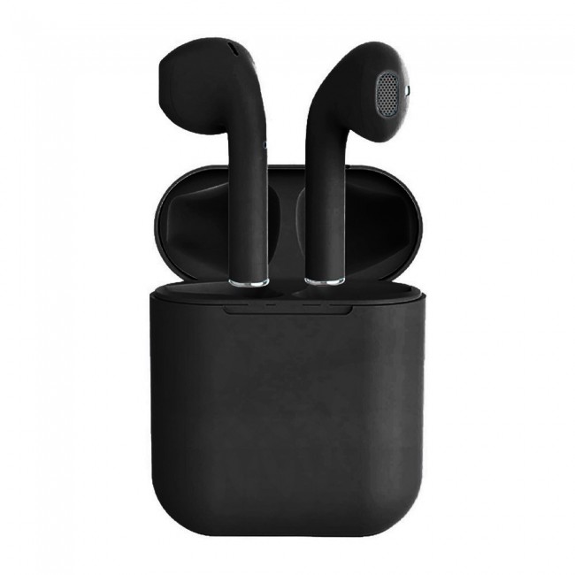 Inpods Black i12  Airpods Matte Black.