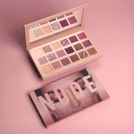 huda beauty new nude eyeshadow palette set of 18