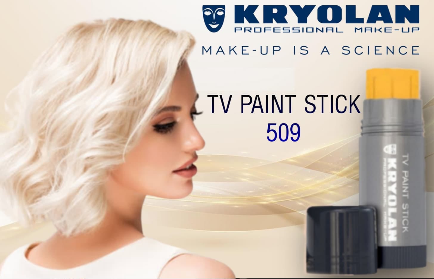 kryolan professional make up tv paint stick foundation - 509
