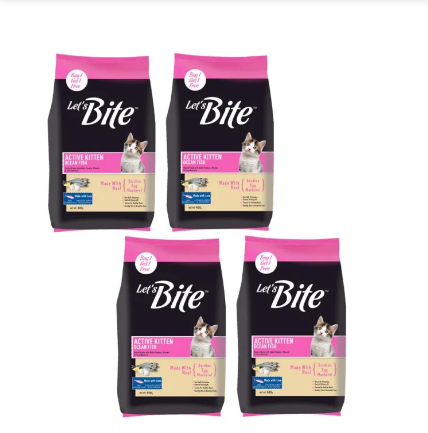 Let's Bite Active Kitten (400g x 4Packs) ( Buy Two Get Two Free )