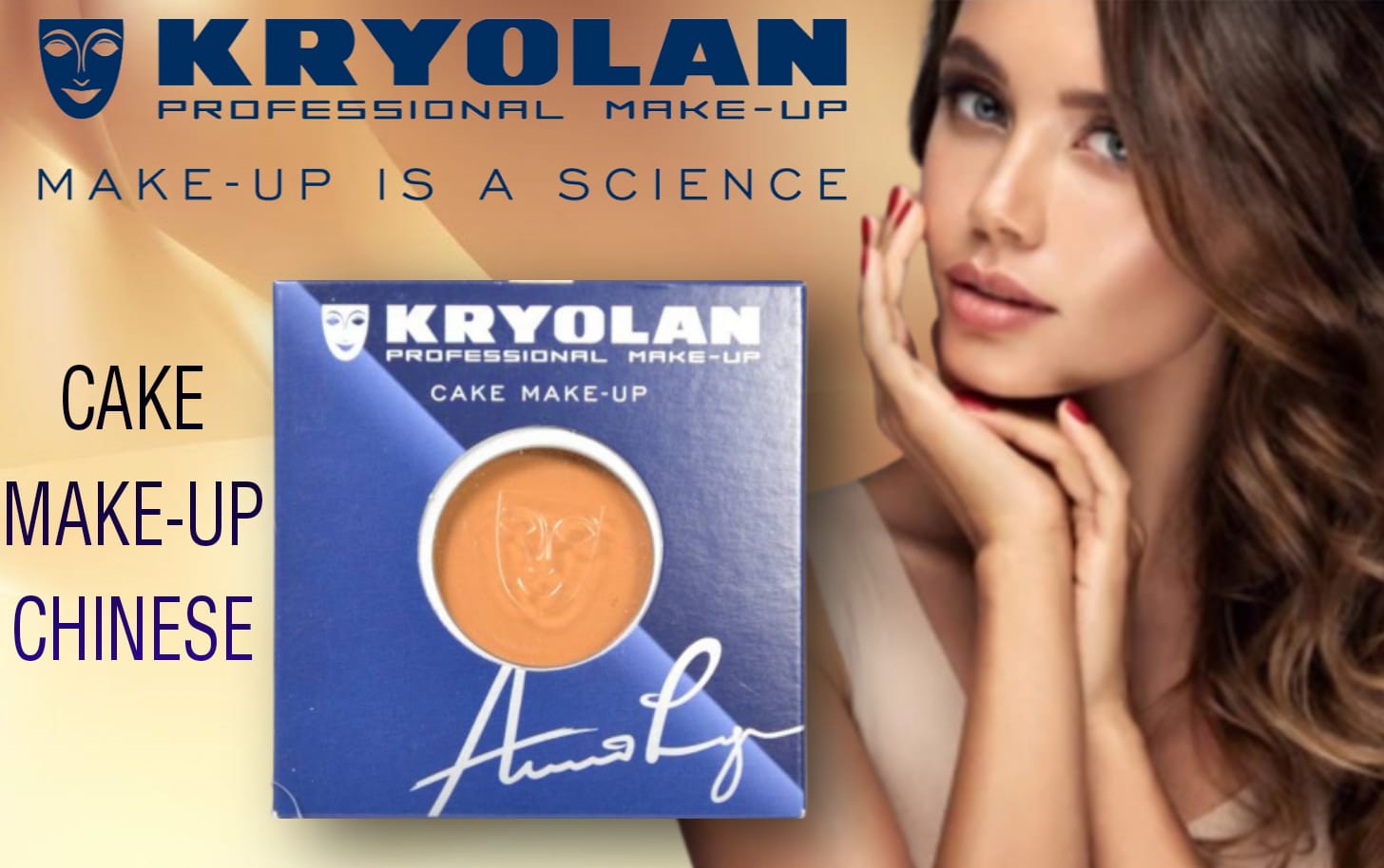 kryolan professional make up cake makeup foundation - chinese