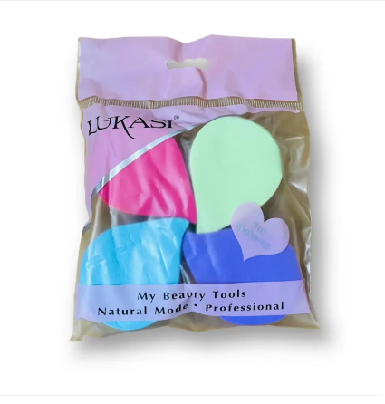 Cosmetic Powder Puff Makeup Sponge 4 in 1 Pack