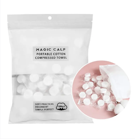 ADS Disposable Compressed Towel Outdoor Travel Water Wet Wipe Towel Expandable Mini Face Care Tablet Capsules Cloth Wipes Paper Tissue Mask 1Pc / 5Pc / 10Pc / 20 Pc / 50Pc