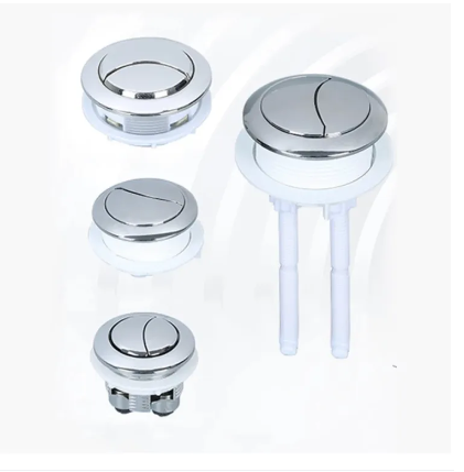 38/48/58mm Dual Push Button Universal Flush Toilet Seat Water Tank Valve WC Double 2 Rods Bathroom Toilet Water Switch