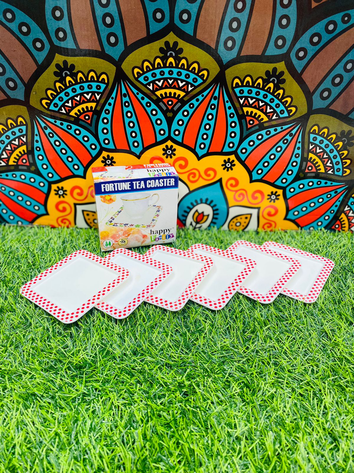 Tea Cups Coaster 6 in 1 pack