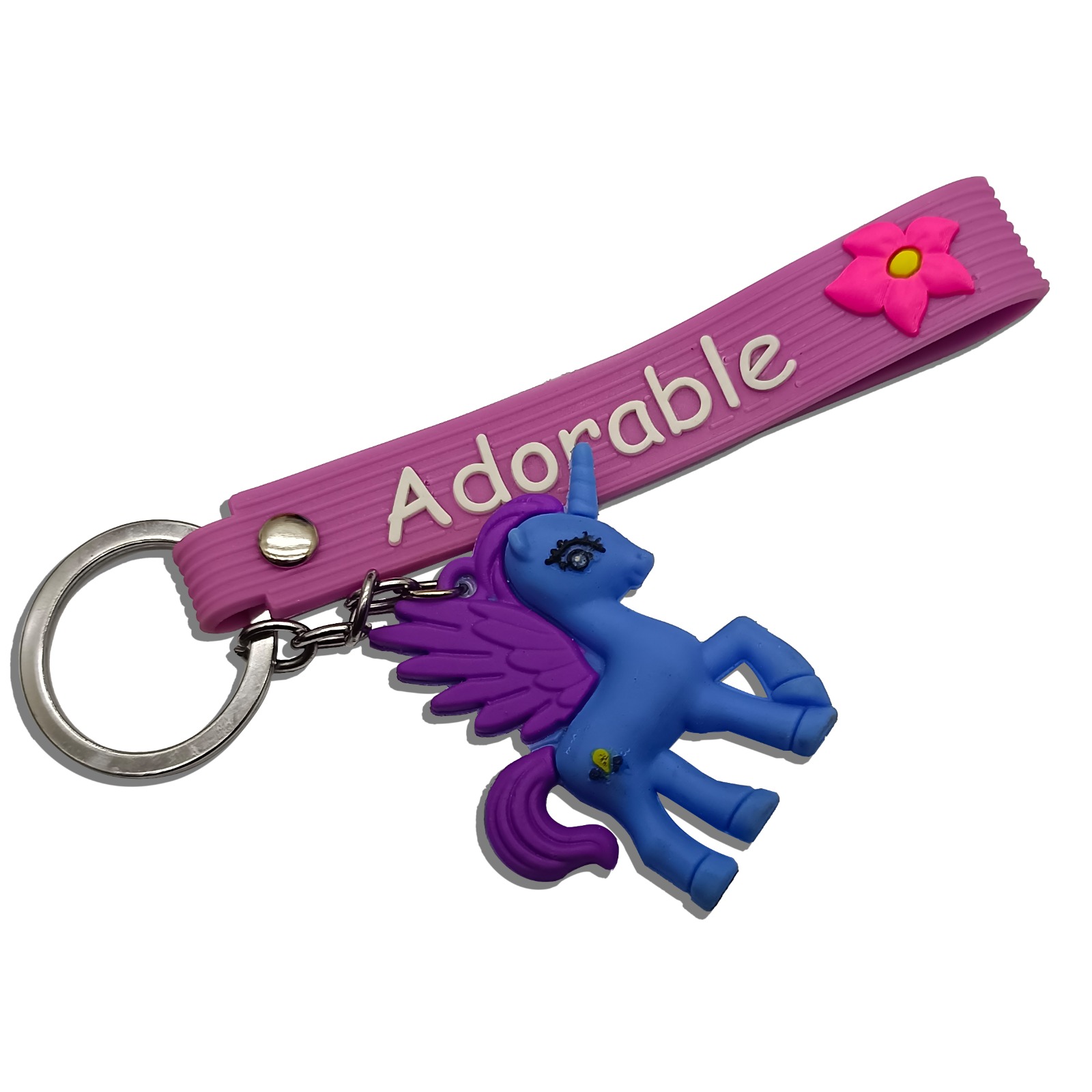 Unicorn adorable key tag