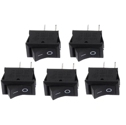 On/Off Rocker Switch black 1.5cm + 1cm +1cm (5Pcs)
