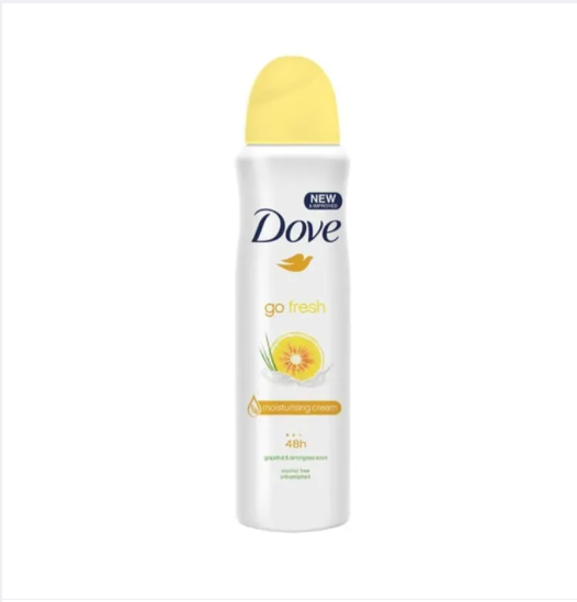 Dove Go Fresh Grapefruit & Lemongrass Anti-Perspirant Deodorant Spray 150ml