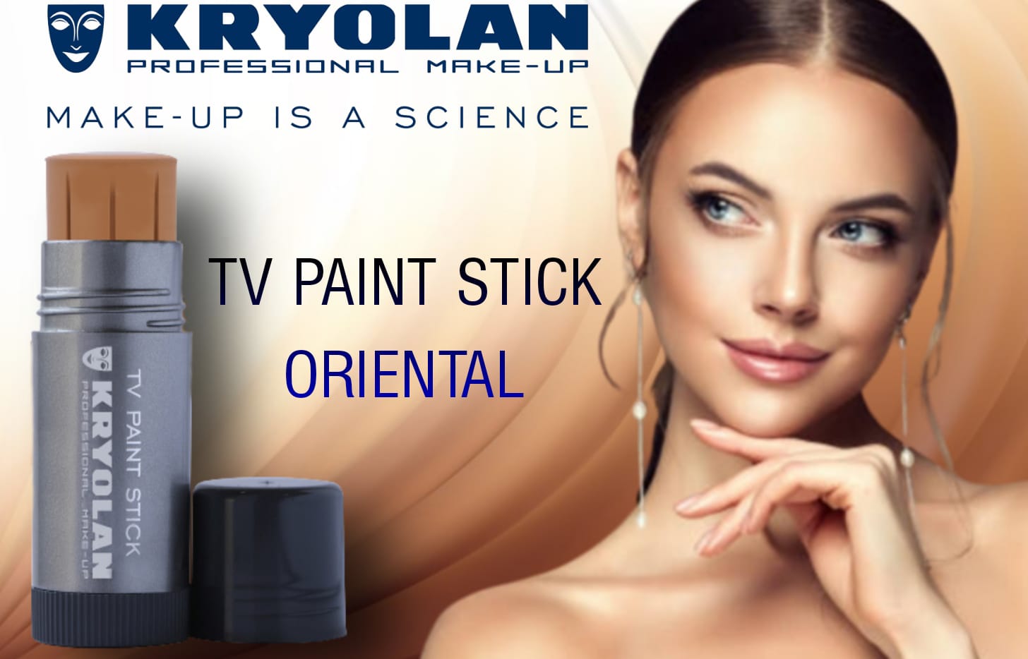 kryolan professional make up tv paint stick foundation - oriental