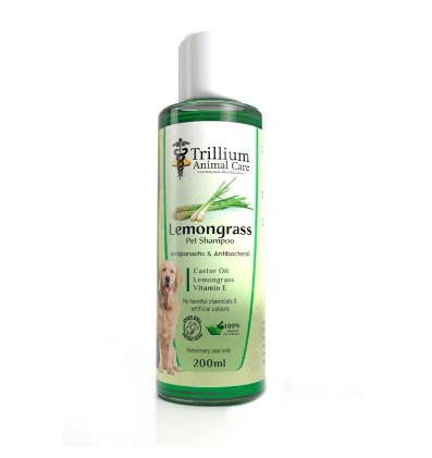 Trillium Lemongrass Antiparasitic & Conditioning Shampoo 200ml Cats & Dogs