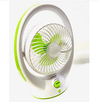 Juneleo 6" AC/DC Rechargeable Table Fan with Light (Jl 8215)