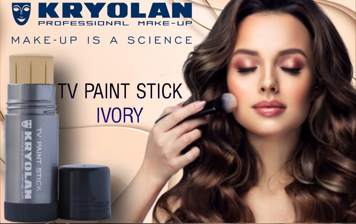 kryolan professional make up tv paint stick foundation - ivory