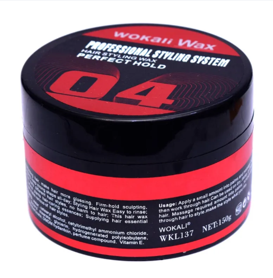 Wokali Wax 4 Hair Styling Wax - Perfect Hold for men and women 100% Authentic 150g