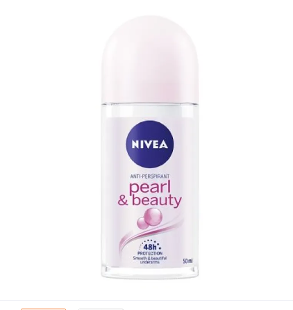 NIVEA Roll On Pearl & Beauty 50Ml Women Deodorant Invisible 100% ​48 Hours