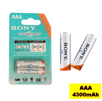 Sony AAA Cycle Energy Rechargeable Battery 4300mAh 1.2V