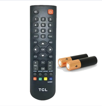Singer TCL LED/LCD TV Remote Controller AD663 & Free Batteries