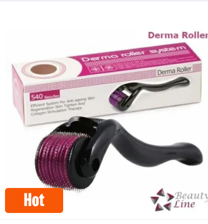 Titanium Microneedle Derma Roller System Hair Regrowth Beard Growth Anti Hair Loss Treatment Eye Massage 0.50mm