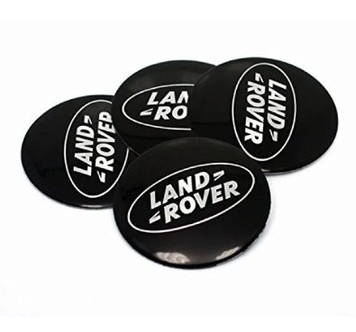 Black 4Pcs 56mm Car Wheel Hub Cap Emblem Stickers Accessories For Land Rover Range Rover Evoque Velar Defender Discovery