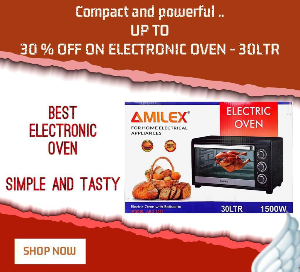 30Lt Electric Oven 3Kg to 4Kg