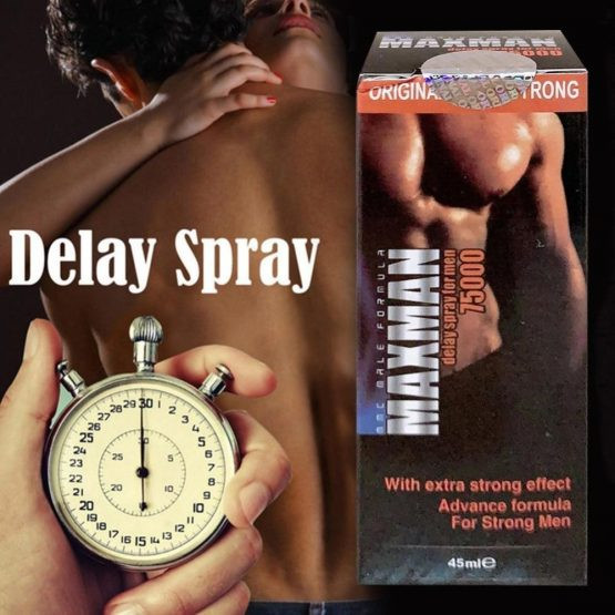 max man delay spray for men 75000 with extra strong effect advance formula