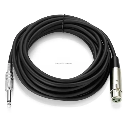 Microphone Wire Cord XLR Female to Jack 6.35m Microphone cable  for Sound Amplifier – 5m and 10m