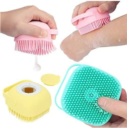 Silicone Exfoliating Bath & Shower Brush, Soft Silicone Sponge Body