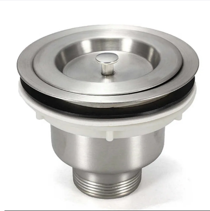 Stainless Steel Kitchen Sink Drain Stopper Basket Strainer Wast